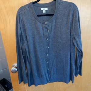 Plus size grey sweater